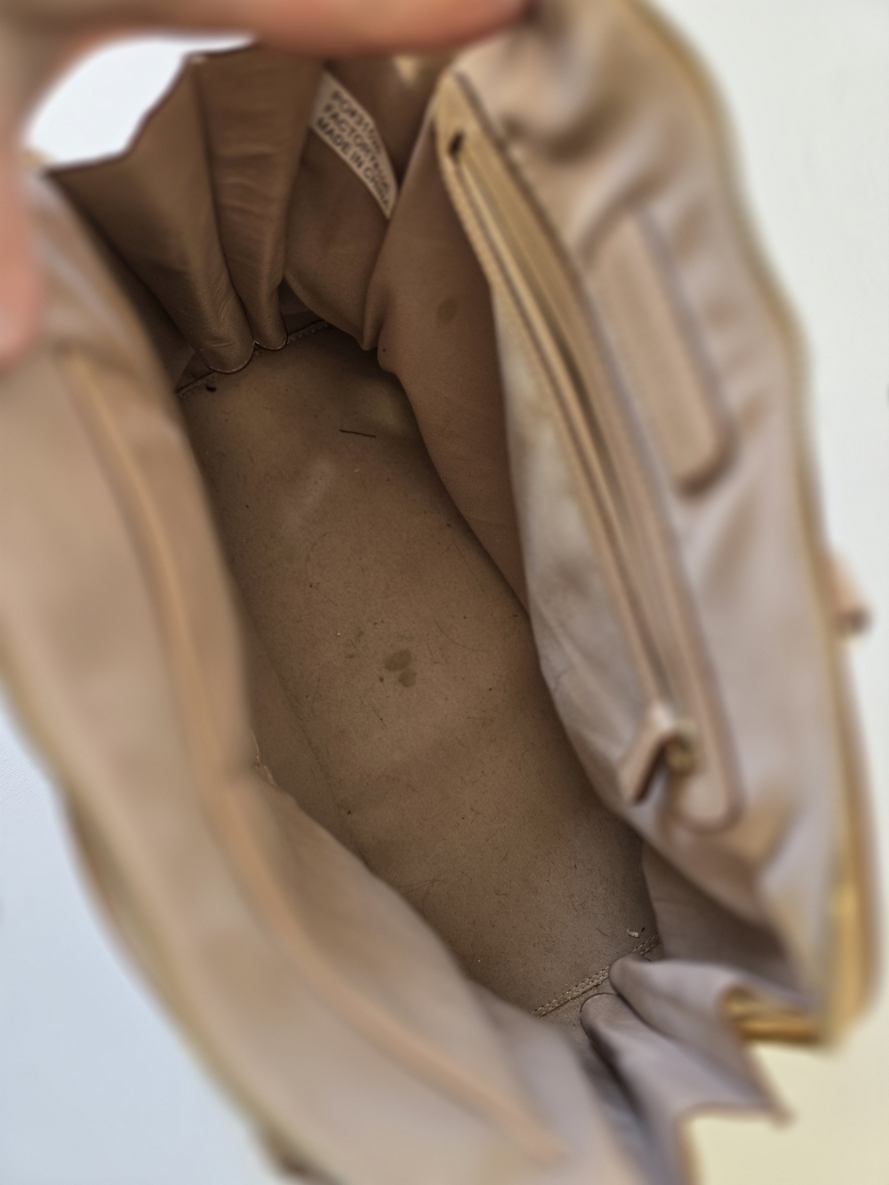 Adrienne Vittadini Beige Dome Satchel Bag - Picture 3 of 6